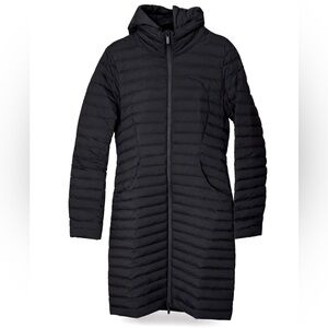 Lululemon Pack It Down Long Jacket Size 12 Black Matte Worn Once
